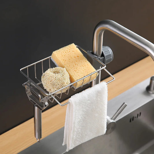 Range-Évier Suspendu – Panier Inox Réglable