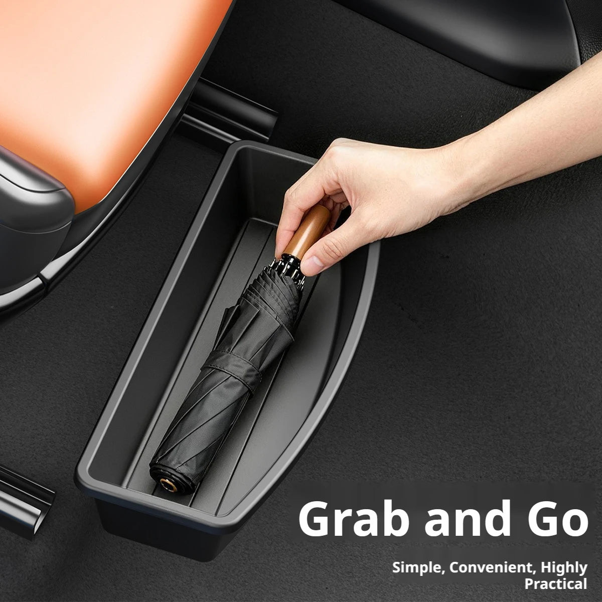 Lot de 2 Bacs de Rangement Sous Siège de Voiture – Organisateurs Amovibles Universels pour Essentiels