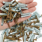 Lot de 100 Chevilles à Expansion + Vis Autotaraudeuses
