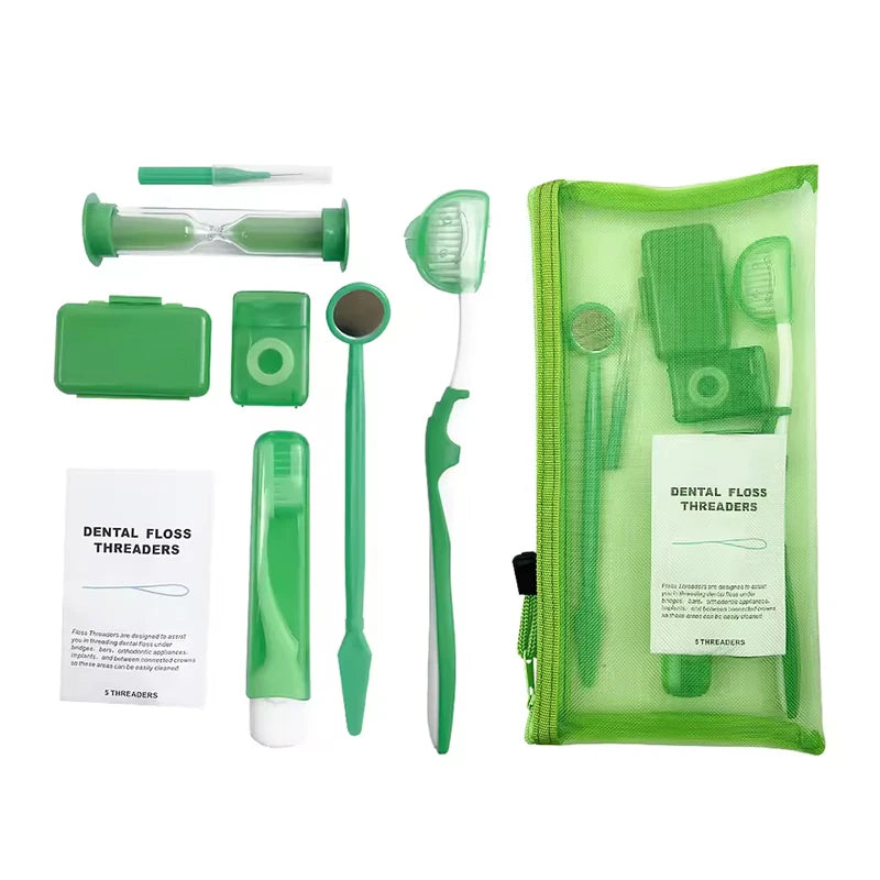 Kit Complet d'Hygiène Buccale 9PCS - Idéal en Voyage
