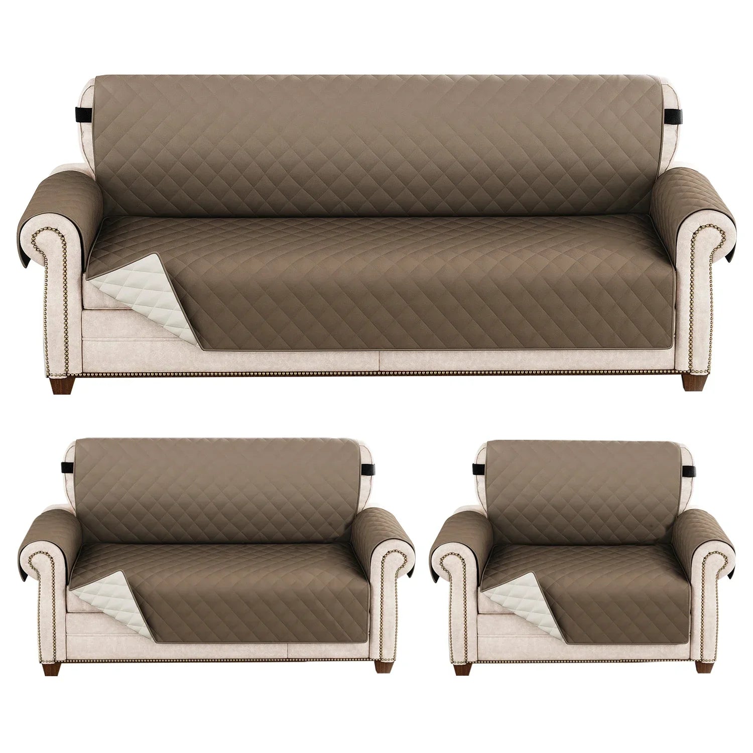 Couvre-Canapé Matelassé Anti-Taches Quotidiennes