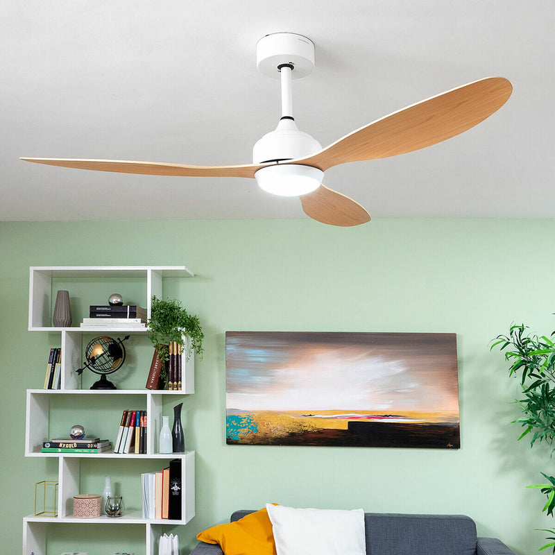 Ventilateur de Plafond avec Lumière LED et 3 Pales ABS Wuled InnovaGoods Bois 36 W