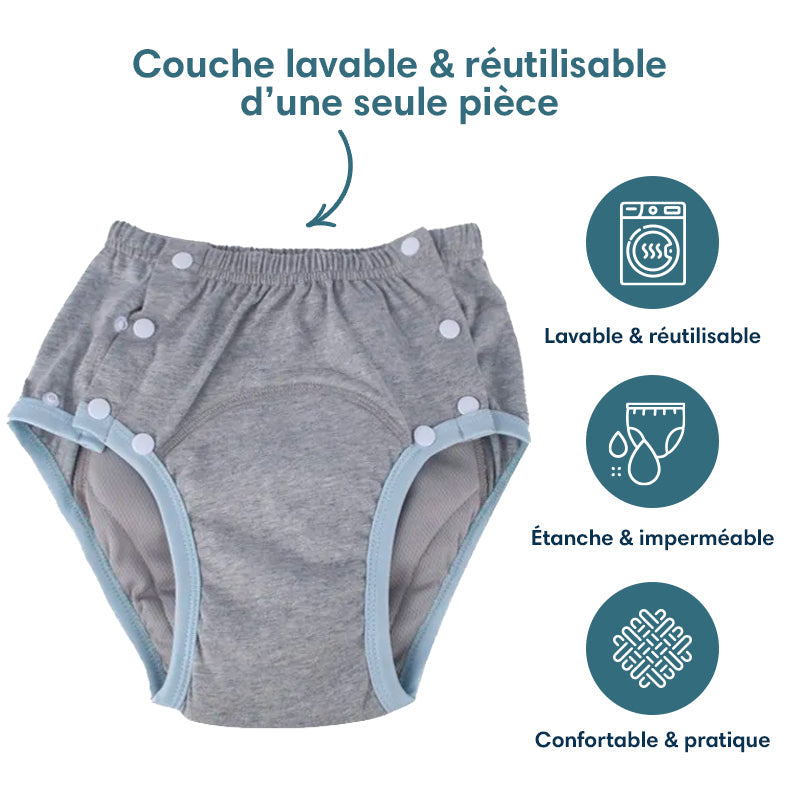 Couche lavable et réutilisable pour adultes