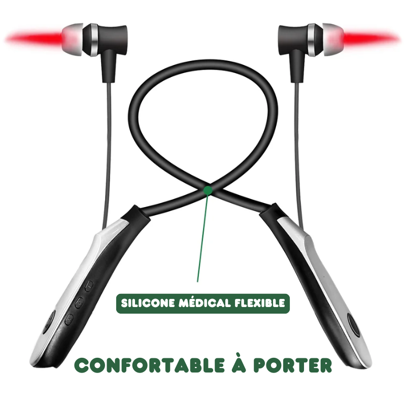 Écouteurs Anti-acouphènes par Thérapie Infrarouge