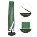 Housse de parasol droit 170cm / Vert,Housse de parasol droit 190 cm / Vert