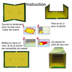 Lot de 10 Pièges à Colle Anti Rongeurs