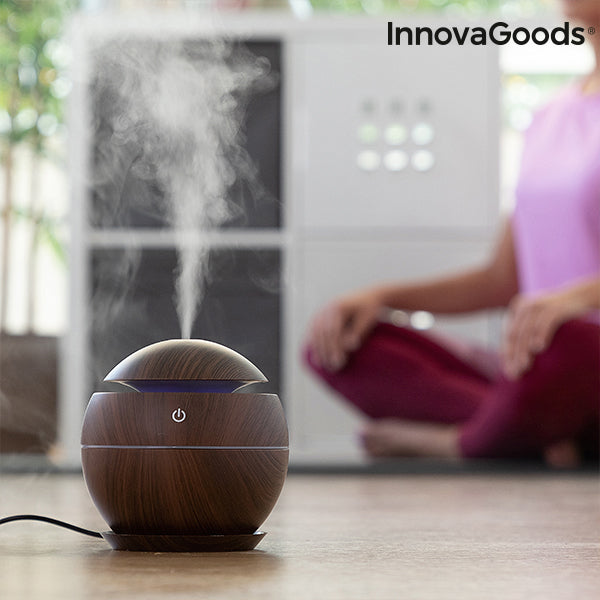 Mini humidificateur diffuseur d'arômes Dark Walnut InnovaGoods