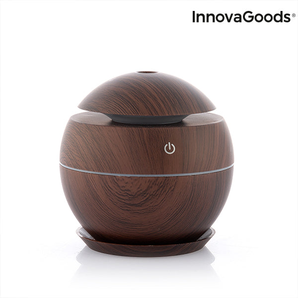 Mini humidificateur diffuseur d'arômes Dark Walnut InnovaGoods