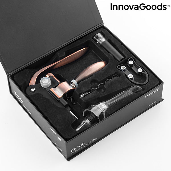 Set d'Accessoires pour Vin Servin InnovaGoods 5 Pièces