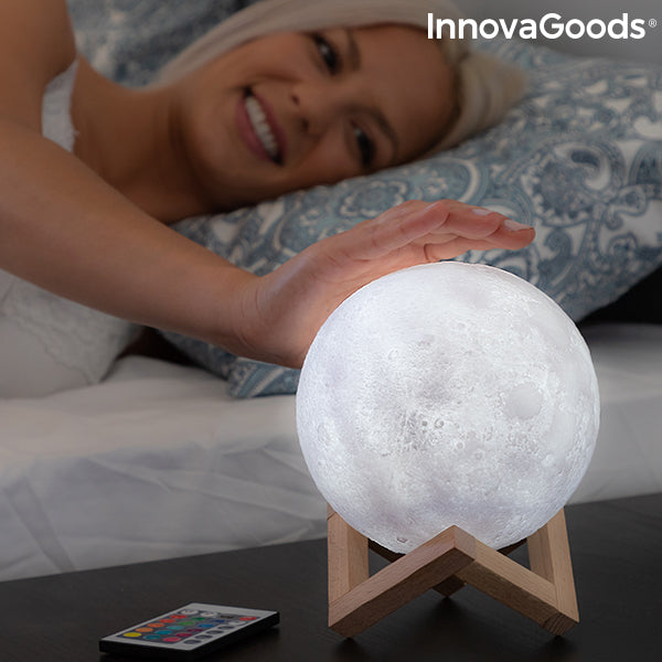 Lampe LED Rechargeable Lune Moondy InnovaGoods