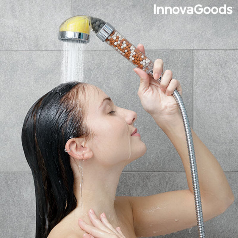 Pommeau de douche écologique multifonctions avec Huiles Essentielles et Minéraux