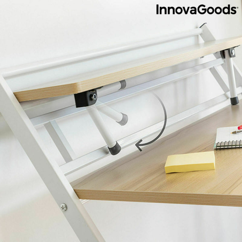 Bureau Pliable avec Étagère Tablezy InnovaGoods