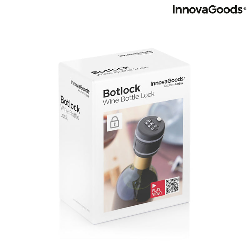 Serrure Bouchon pour Bouteilles de Vin Botlock InnovaGoods