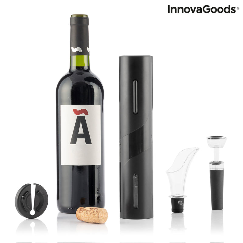 Tire-bouchon Électrique avec Accessoires pour le Vin Corking InnovaGoods