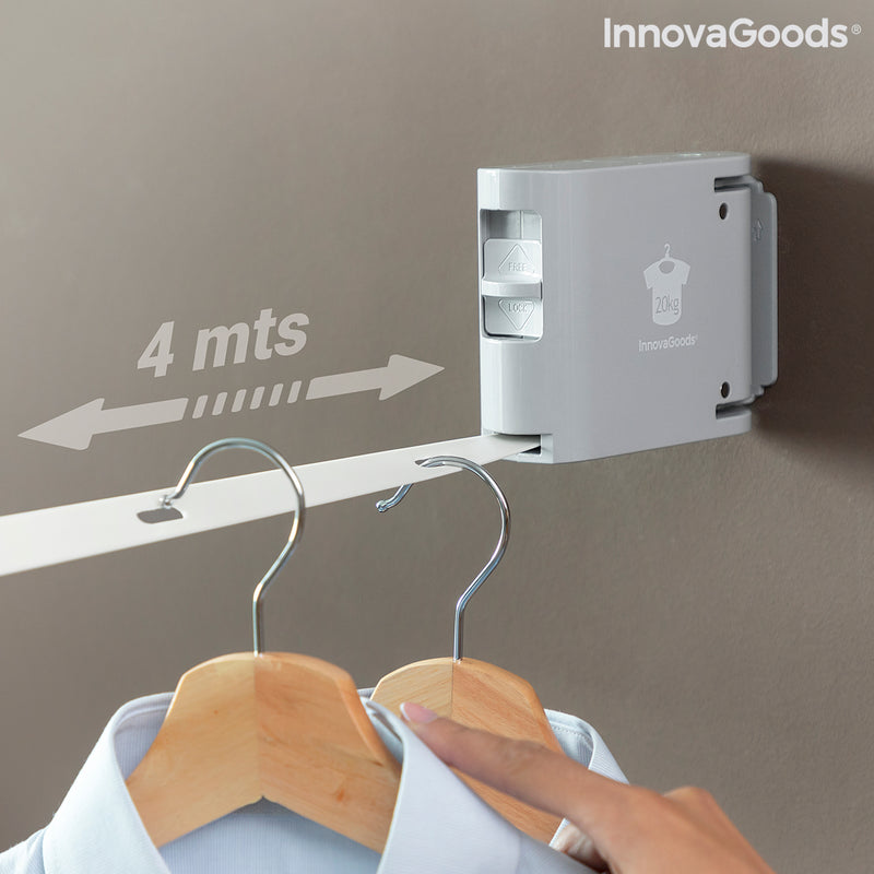 Corde à Linge Rétractable Raclox InnovaGoods