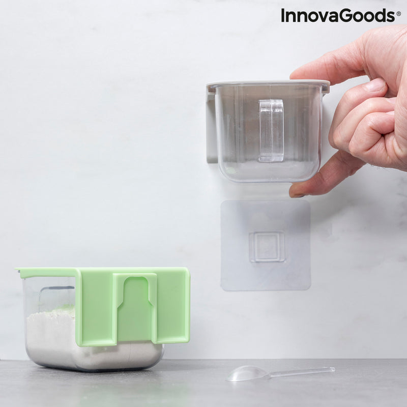 Récipients de Cuisine Adhésifs Amovibles Handstore InnovaGoods Pack de 2 unités