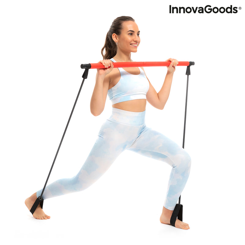 Barre de Fitness avec Élastiques et Guide d'Exercice Resibar InnovaGoods