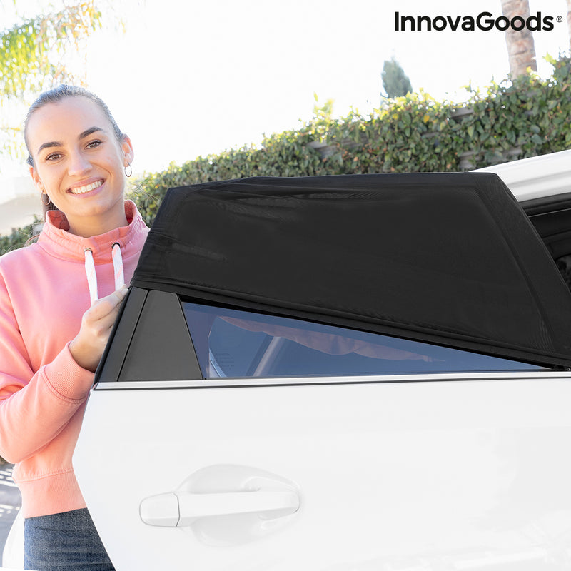 Parasol de Voiture en Maille UVlock InnovaGoods Pack de 2 unités