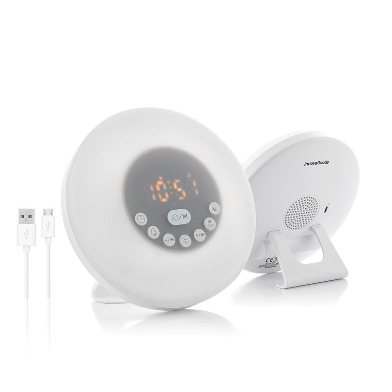 Réveil matin rechargeable avec enceinte bluetooth