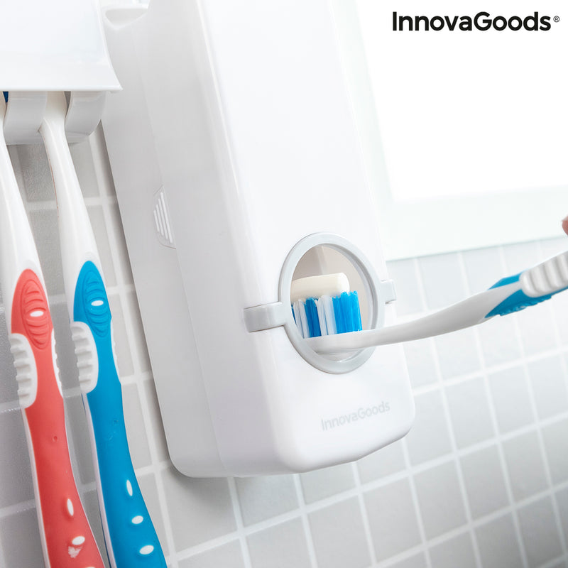 Distributeur de Dentifrice avec Porte Brosse à Dents Diseeth InnovaGoods