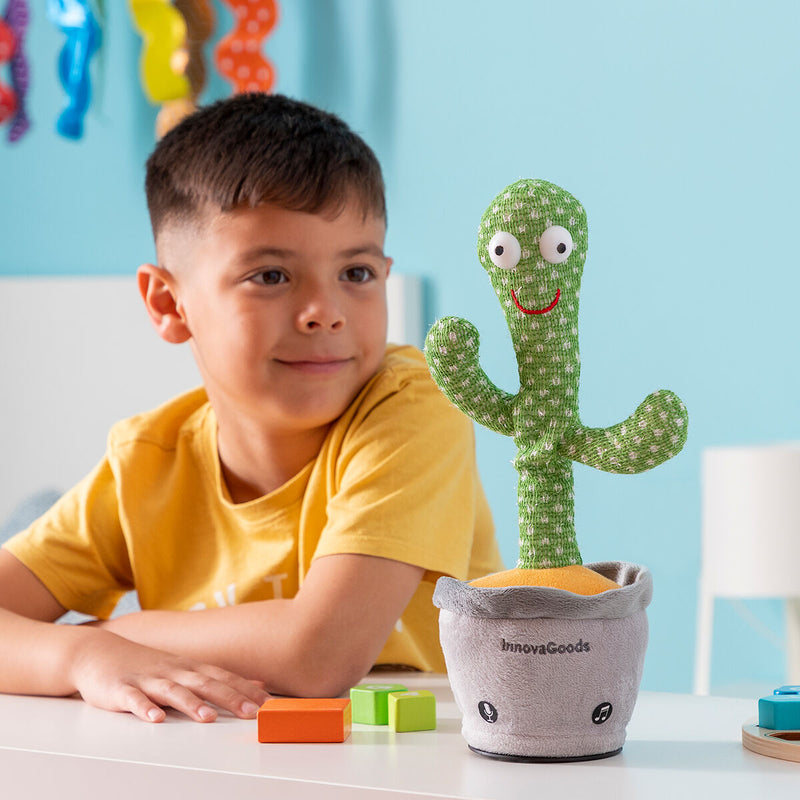 Cactus Dansant et Parlant avec Musique et LED Multicolores Pinxi InnovaGoods