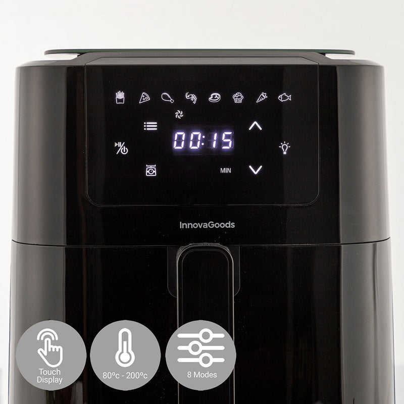 Friteuse sans huile avec balance InnovaGoods Fryinn Balance 5000 Noir Acier inoxydable 1500 W 5 L