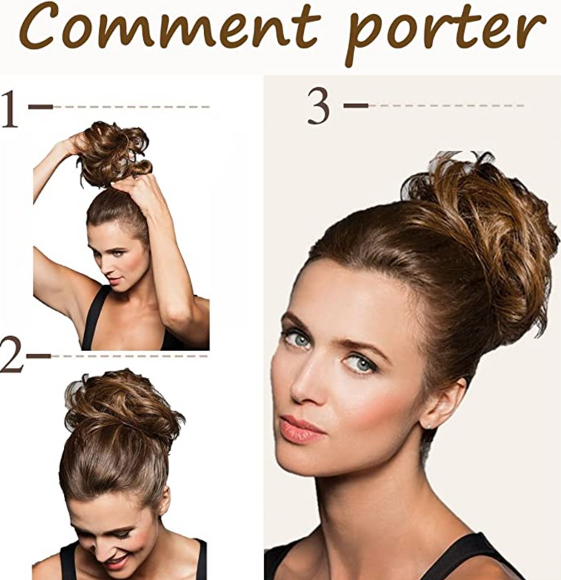 Chouchou effet faux chignon décoiffé