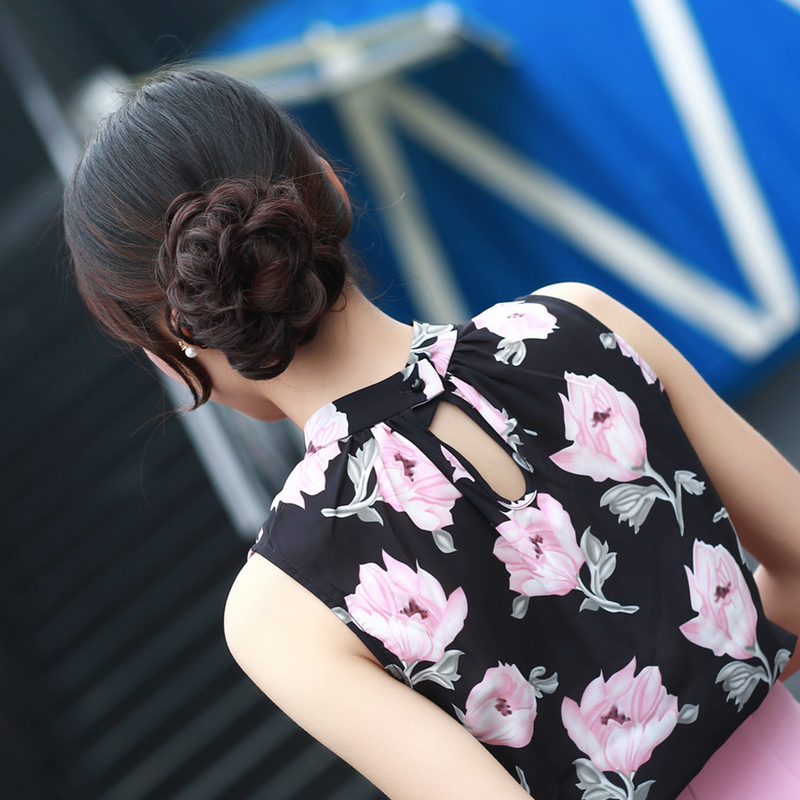 Chouchou effet faux chignon décoiffé