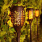 Torche de jardin solaire