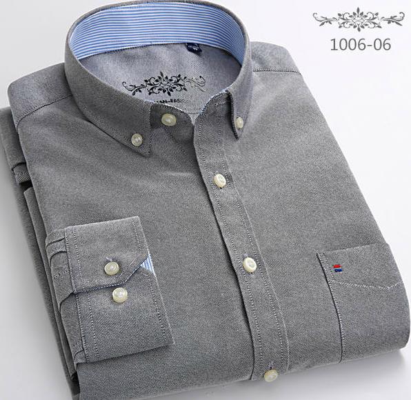 Chemise OXFORD en coton à manches longues