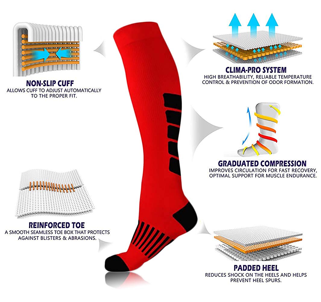 Paires de Chaussettes de Compression