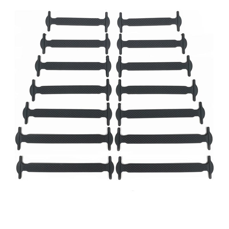 QUICK LAZY SHOELACE - 14x Lacets en silicone sans laçage