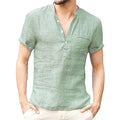 Chemise en lin respirant pour homme