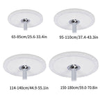 Nappe de table ronde transparente et élastique