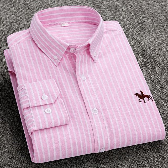 Chemise OXFORD en coton à manches longues