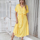 Robe chemise d'été légère à imprimé