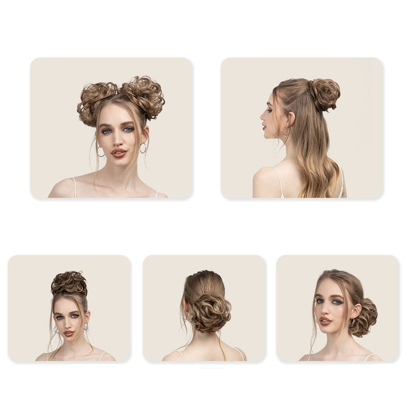 Chouchou effet faux chignon décoiffé