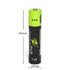 Lot de 2 piles USB rechargeables