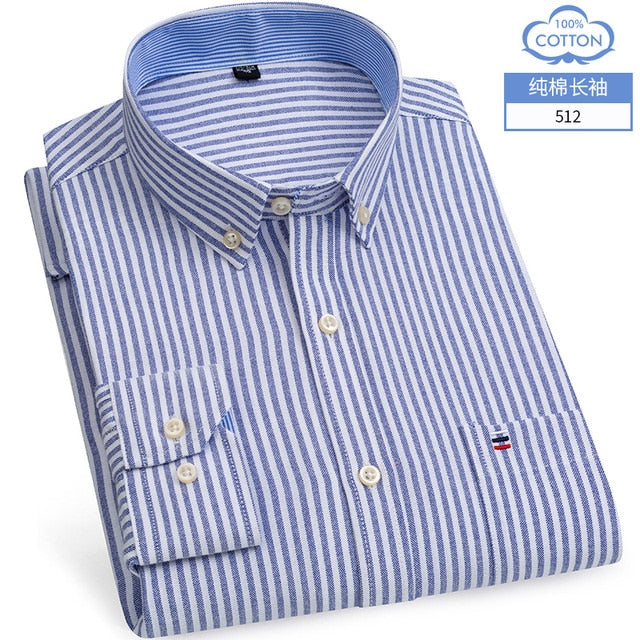 Chemise OXFORD en coton à manches longues