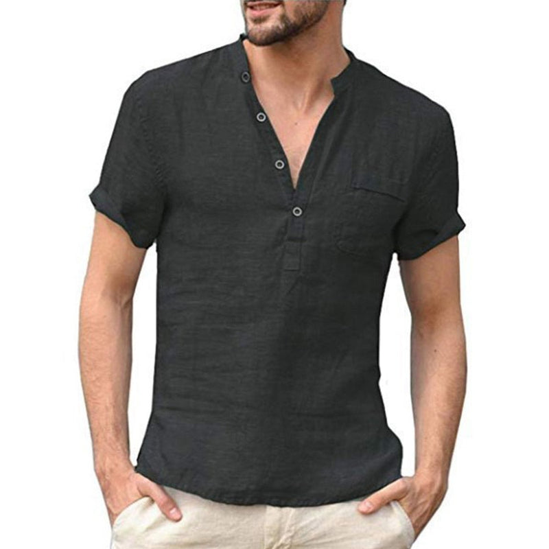 Chemise en lin respirant pour homme