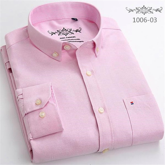 Chemise OXFORD en coton à manches longues