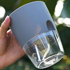 2 Pots de fleurs design - Avec système d'auto-irrigation