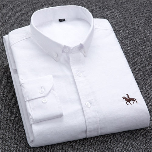 Chemise OXFORD en coton à manches longues