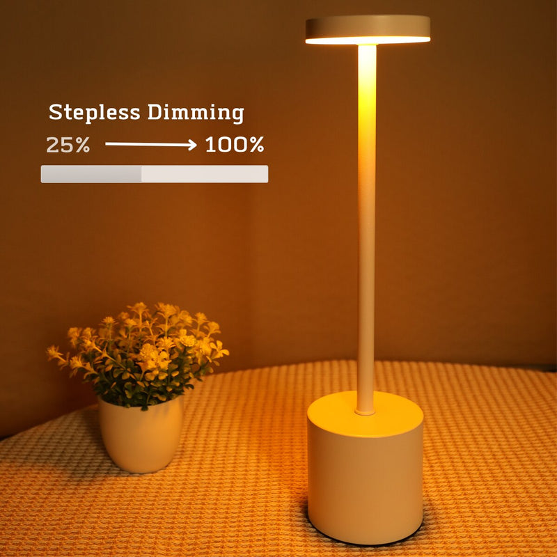 Lampe de Table LED Tactile en Métal