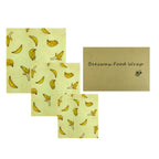 BEE WRAP - Set of 3 Reusable Beeswax Food Wraps