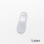 Lot de 5 chaussettes invisibles respirantes en soie glacée