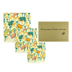 BEE WRAP - Set of 3 Reusable Beeswax Food Wraps
