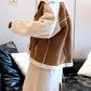 Veste ample en daim - ULTRA chaude