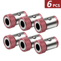 Lot de 6 Embouts Tournevis Magnétique Anneau Amovible