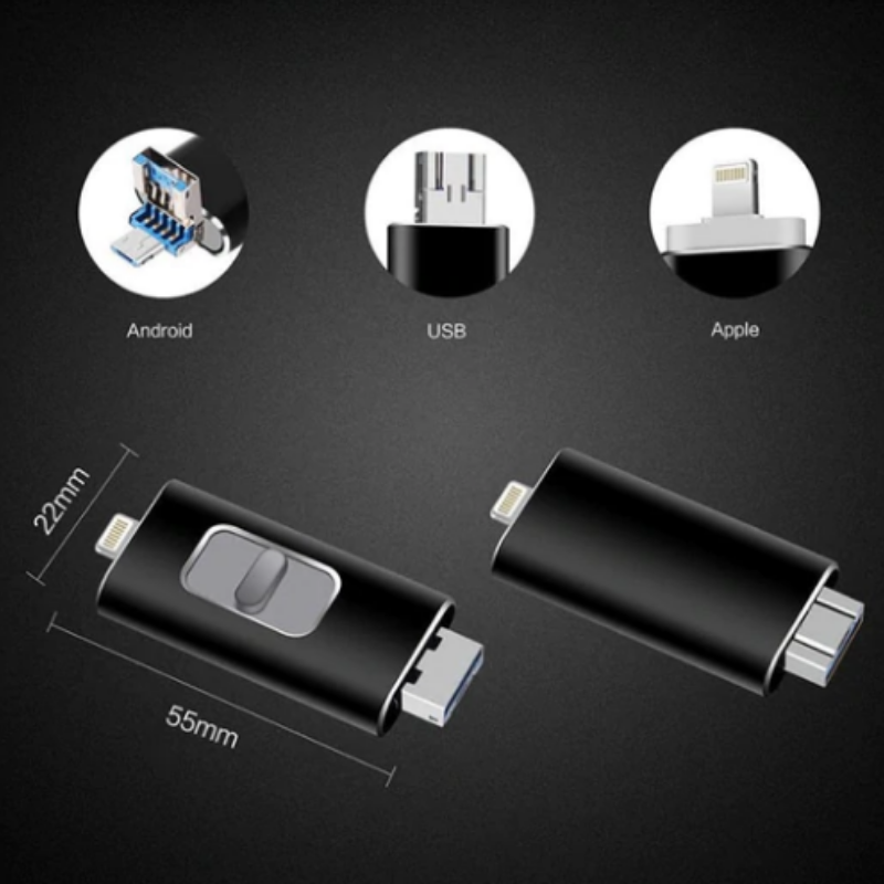 Clé USB 4 en 1 pour smartphone